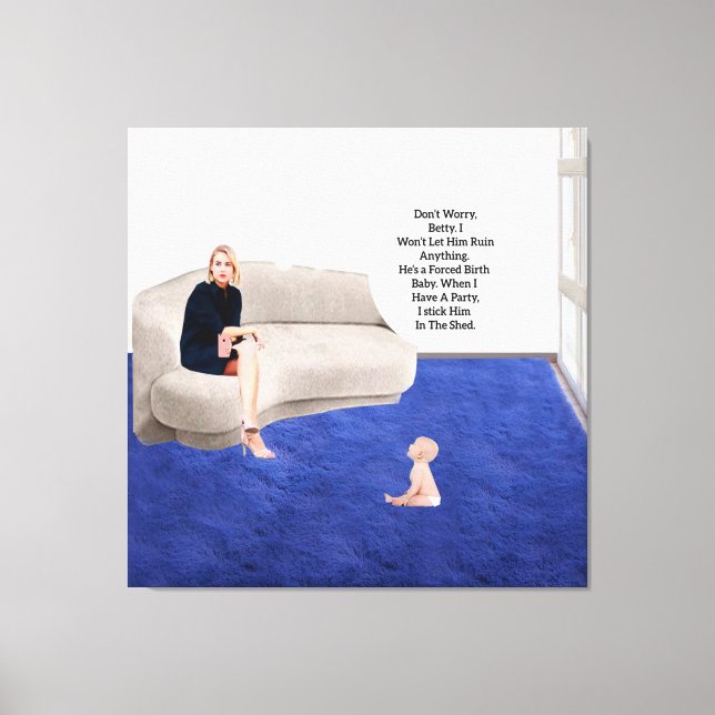 Bébé forcé toile étirée Imprimer (Recto)