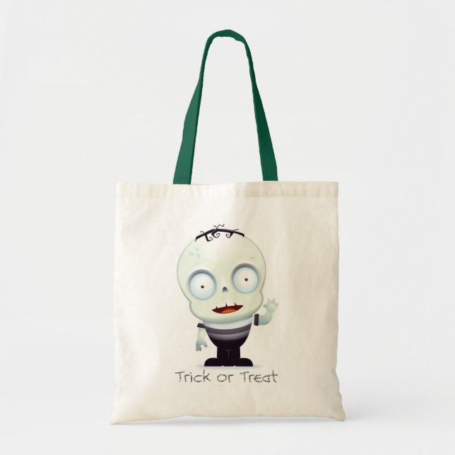 Bébé Frankenstein Trick ou sac de traitement (Devant)