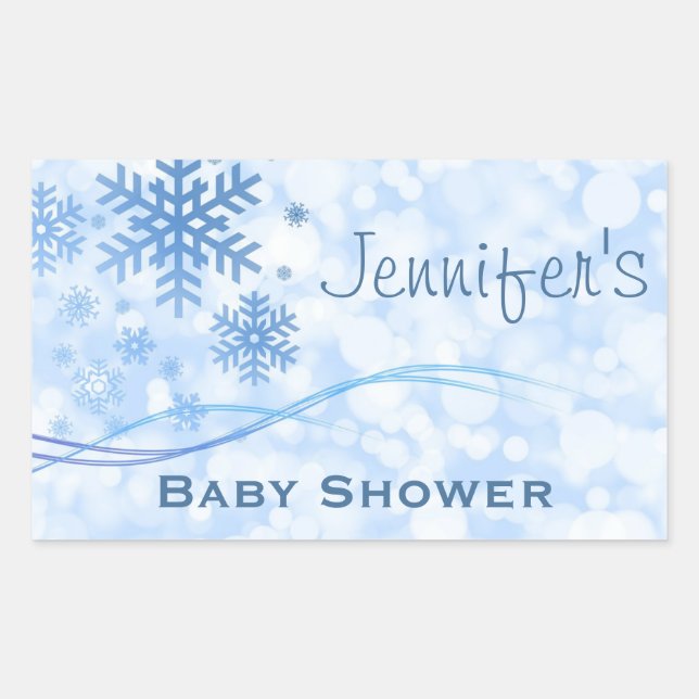 Bébé Garçon Bleu Hiver Stickers Douche Flèche à ne (Devant)