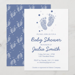 Bébé garçon douche invitation