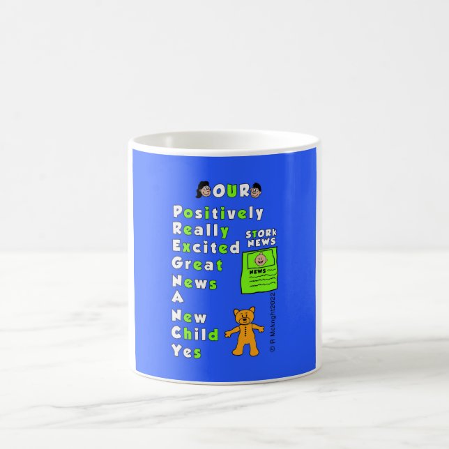 Bébé Garçon Grossesse Acronyme Mug (Centre)