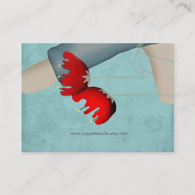 Bébé garçon poppies fleurs carte de visite (Devant)