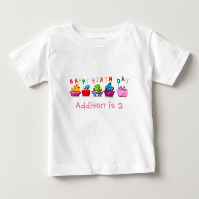 Bébé Gâteaux d'anniversaire - T-shirt pour tout-petit (Devant)