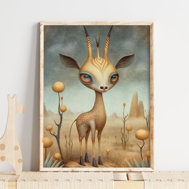 Bébé Gazelle Animal Africain | Impression sur toil (Créateur téléchargé)