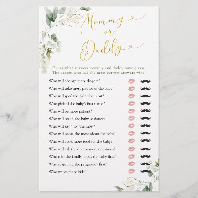 Bébé géométrique verdoyant en Fleur maman ou papa (Devant)