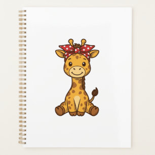 Bébé girafe mignon avec noeud papillon design vect