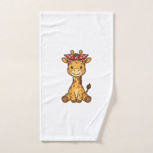 Bébé girafe mignon avec noeud papillon design vect