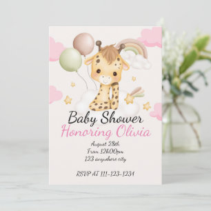 BÉBÉ GIRAFFE BABY SHOWER INVITATION