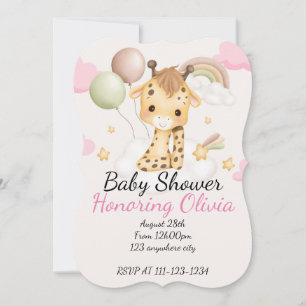 BÉBÉ GIRAFFE BABY SHOWER INVITATION