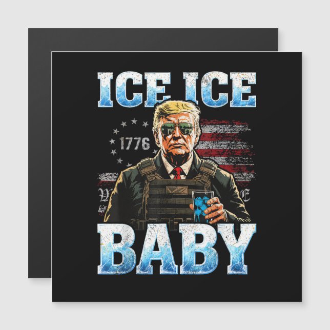 Bébé Glace Drôle Trump (Devant / Derrière)