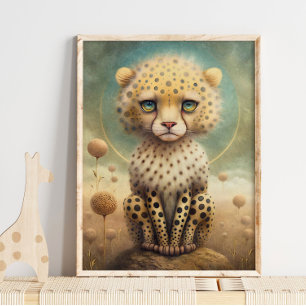 Bébé Guépard Genre Neutre   Impression murale Guép