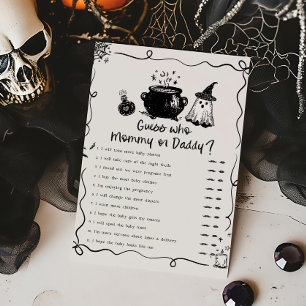 Bébé Halloween se prépare Devinez Maman ou Papa