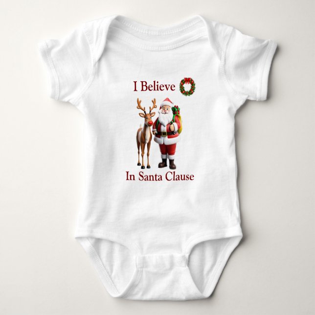 bébé haut de père Noël (Devant)