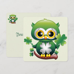 Bébé Hibou Mignon St Patrick Dessin Animé