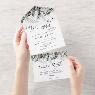 Bébé il fait froid dehors All In One Invitation