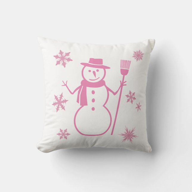 Bébé il fait froid dehors Coussin de neige (Recto)
