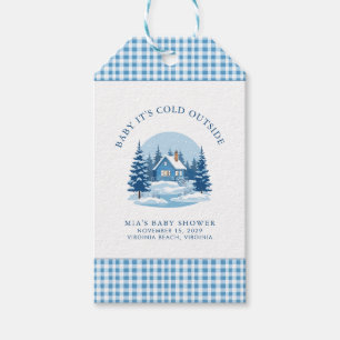 Bébé Il fait froid dehors étiquette cadeau