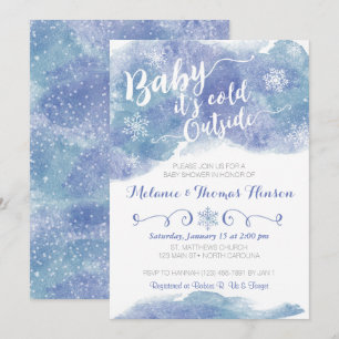Bébé, il fait froid dehors Invitation au Baby show