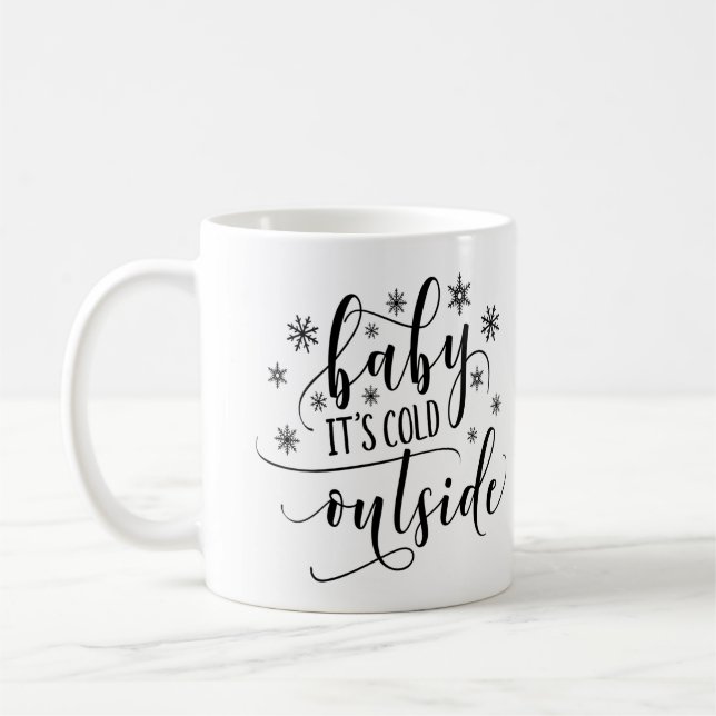 Bébé il fait froid dehors Mug à café (Gauche)