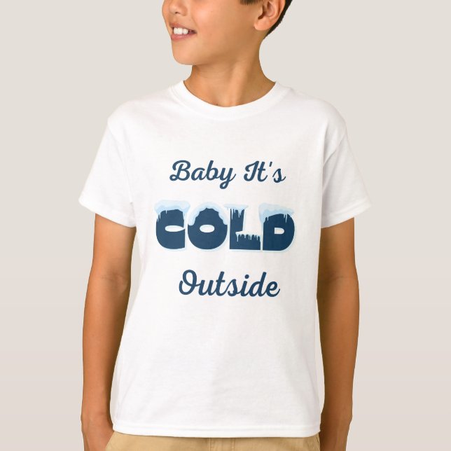 Bébé Il fait froid dehors Sweat - shirt à capuche (Devant)