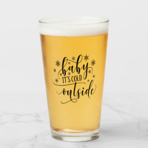 Bébé il fait froid dehors Tasse en verre Verre à b