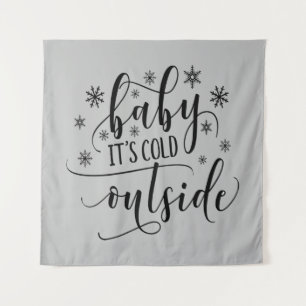 Bébé il fait froid dehors Tenture murale
