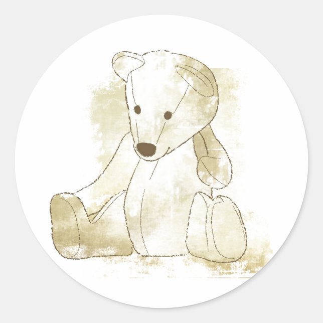 Bébé Invitation ou Favoriser Sticker (Devant)