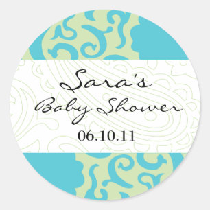 Bébé Invitation ou Favoriser Sticker - Fun Fabric