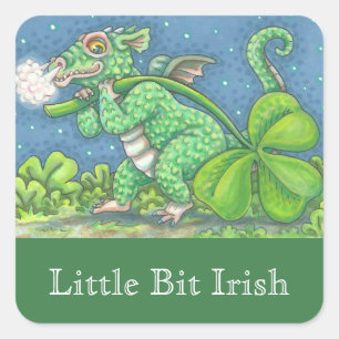 BÉBÉ IRLANDAIS DRAGON IMAGINAIRE STICKER Feuille