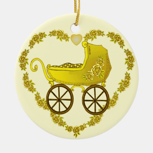 Bébé jaune ornement Buggy (Devant)