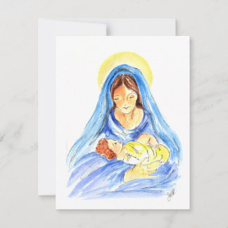 Bébé Jésus 3 Carte blanche à l'intérieur de l'enve