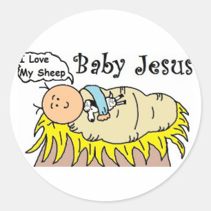 Bébé Jésus En Manger Sticker