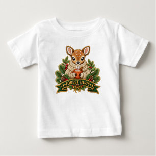 Bébé Joli T-Shirt Blanc pour Tout-Petits avec Cerf Nouv
