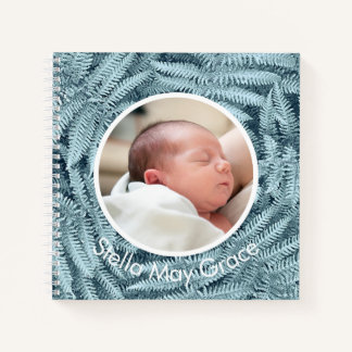 BÉBÉ KEEPSAKE JOURNAL UNIQUE SILVER FERN PERSONNAL