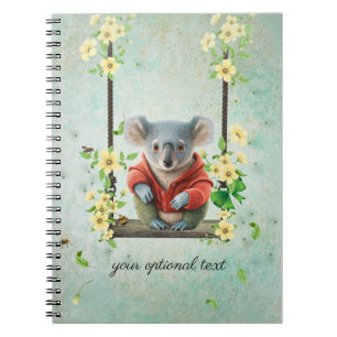 Bébé Koala Ours sur Carnet photo spirale à aile