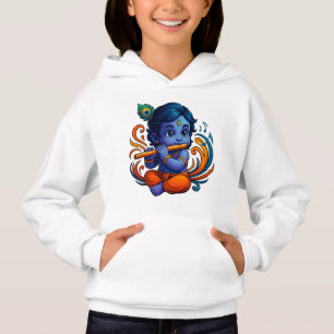 Bébé Krishna avec Flûte - Vibes de paix 3D dynam