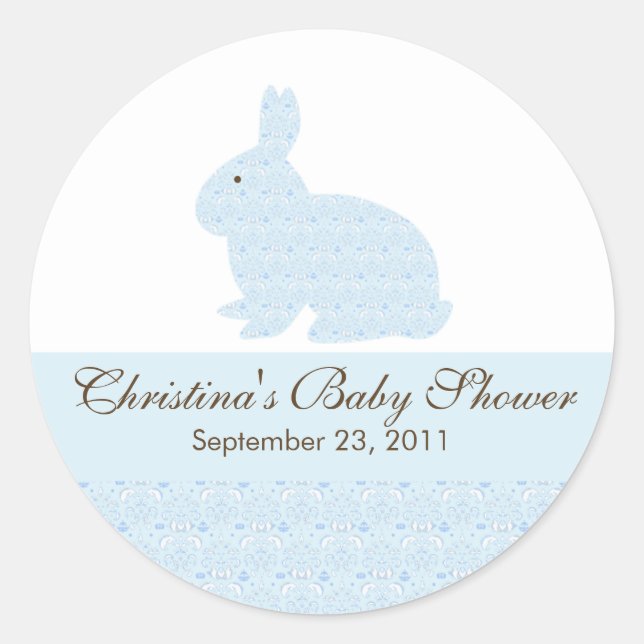 Bébé Lapin Baby shower lapin Sticker (Devant)