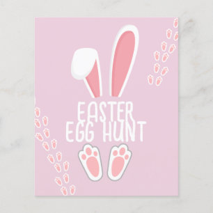 Bébé lapin rose Enfants Pâques jeu de chasse aux o