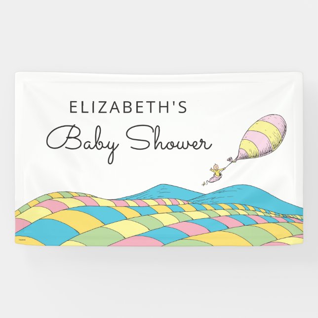 Bébé, les endroits où tu iras Baby shower Bannière (Horizontal)