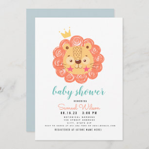 BÉBÉ LION Roi de la Jungle Faire-part