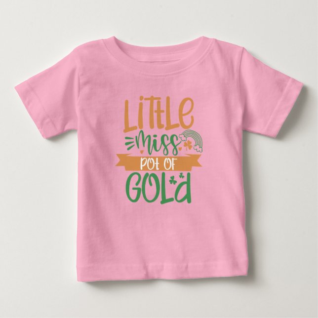 Bébé Little Miss Pot Of Gold St Patrick T-Shirt pour en (Devant)