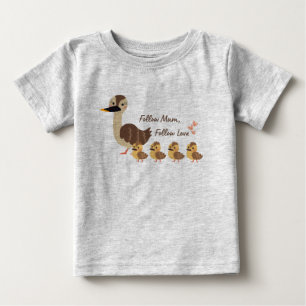Bébé Maman Canard et Canetons T-shirt pour Enfants