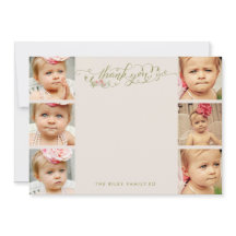Bébé Merci 6 Photo Cadres Plat Cartes