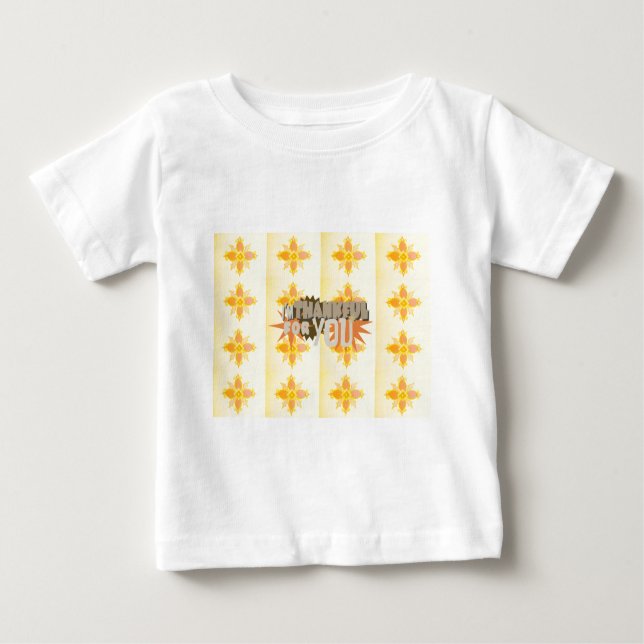 Bébé "Merci pour vous" T-shirt : Portez votre gratitude (Devant)