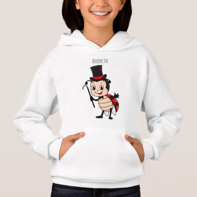 Bébé mignon avec chapeau et dessin animé de cravat (Devant)