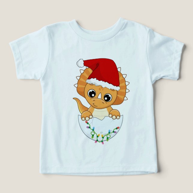 Bébé mignon Dino Noël (Design Recto)