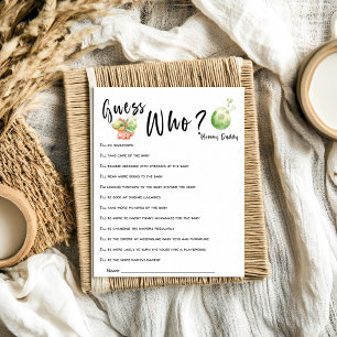 Bébé mignon Dinosaur Baby shower Devinez Qui Joue