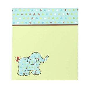 Bébé mignon Elephant Bloc-notes Cadeau