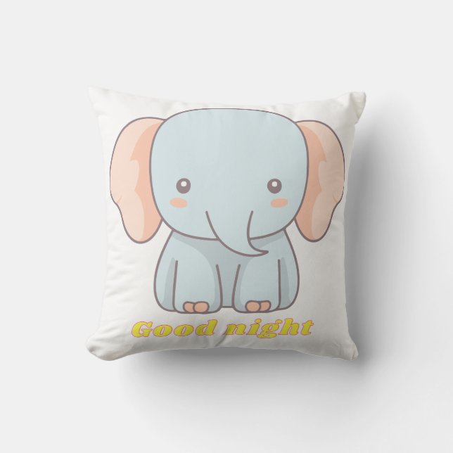 Bébé mignon éléphant coussins (Recto)