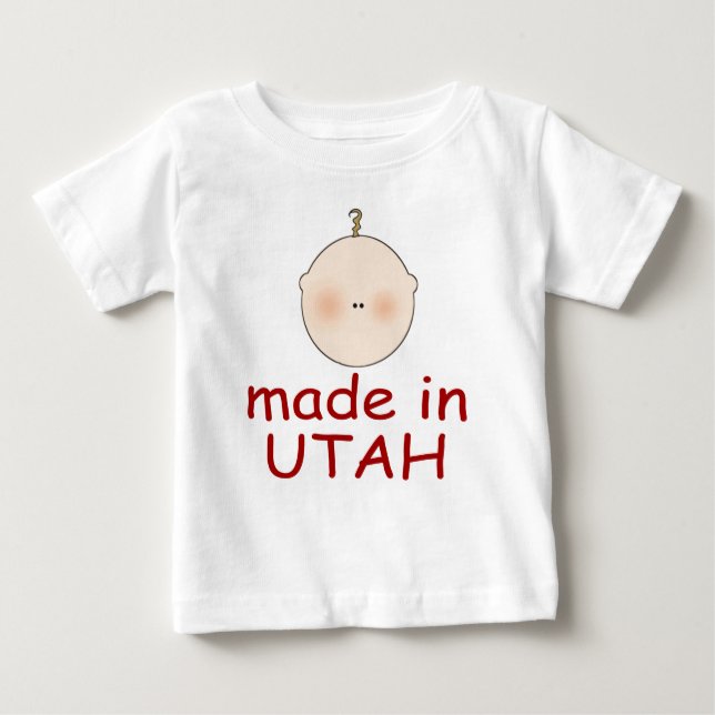 Bébé mignon fait dans le T-shirt de l'Utah (Devant)
